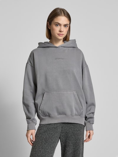 Pegador Oversized Hoodie mit Label-Stitching Modell 'CLARITA' Anthrazit 4