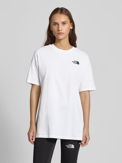 The North Face Oversized T-Shirt mit Label-Stitching Weiss 4