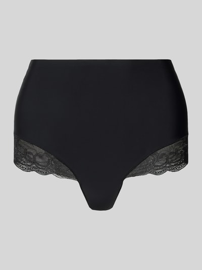 Productfoto, Slip met elastische tailleband en kant van MAGIC Bodyfashion, zwart, materiaal mix met stretch, nauwsluitende fit