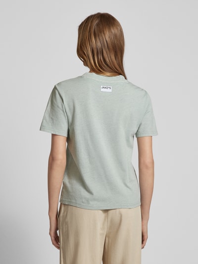 Jake*s Casual T-shirt met ronde hals Mintgroen - 5