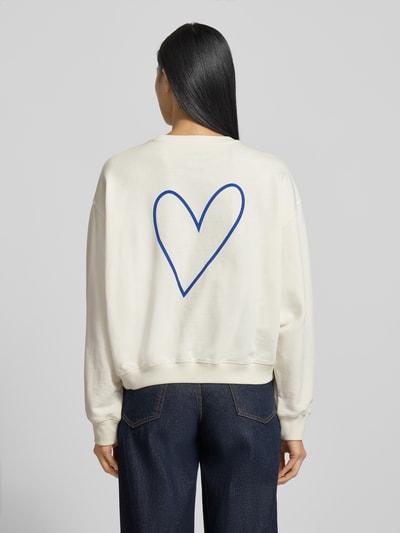 LOLLYS LAUNDRY Bluza z nadrukiem z logo model ‘Sydney’ Królewski niebieski 5