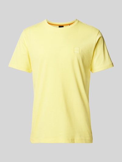 BOSS Orange T-shirt met labeldetail Geel - 2