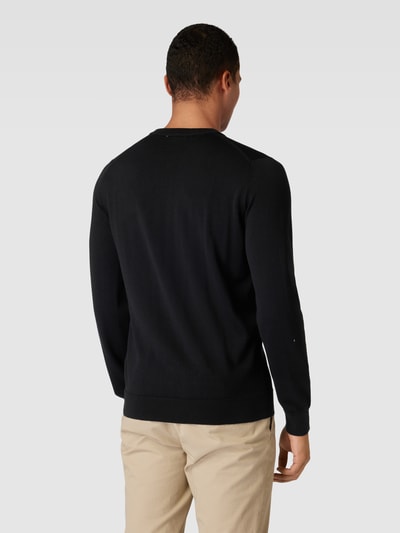 Lacoste Regular Fit Strickpullover mit Rundhalsausschnitt Black 5