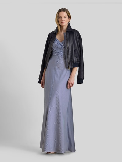 Lauren Ralph Lauren Körpernahes Abendkleid mit Sweetheart-Ausschnitt Dunkelblau 1