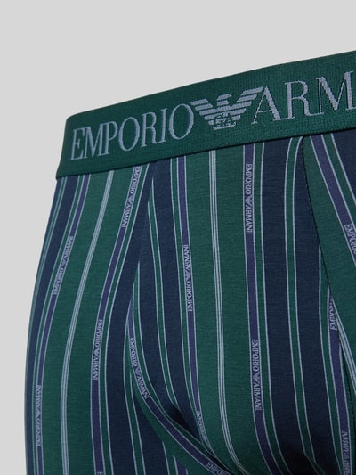 Emporio Armani Trunks mit elastischem Logo-Bund Lagune 2