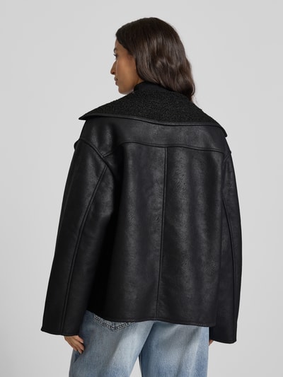 Jake*s Casual Jacke in Leder-Optik Black 5
