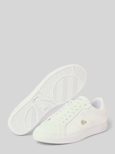 Lacoste Sneaker mit Label-Details Modell 'POWERCOURT' Weiss 4