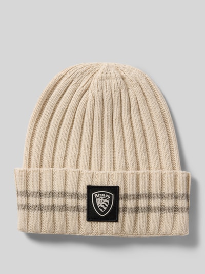 Blauer Usa Beanie van een mix van viscose en kasjmier Beige - 1