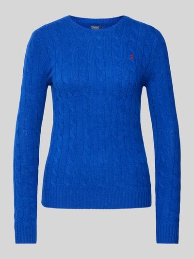 Polo Ralph Lauren Pullover mit Zopfmuster Modell 'JULIANNA' Royal 2