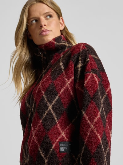 Only Oversized sweatjack van teddybont, model 'ELINE LIFE' Bordeaux - 3