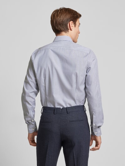 OLYMP Level Five Slim Fit Businesshemd mit Haifischkragen Marine 5