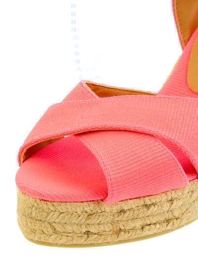 Castañer Wedges aus Textil Modell 'Blaudell' Neon Pink 2