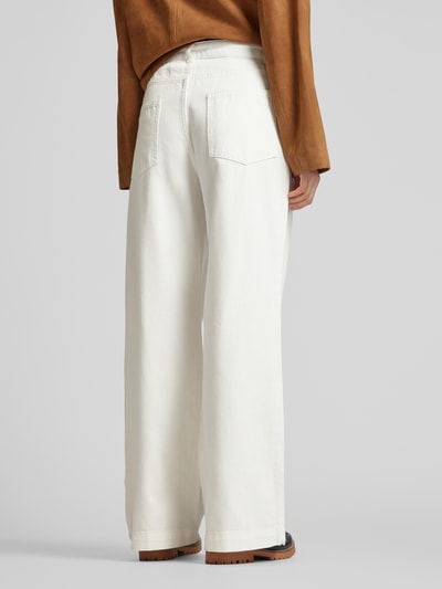 Jake*s Casual Wide Leg Jeans mit Bundfalten Offwhite 5