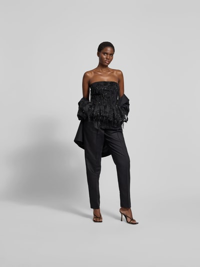 black palms Stoffhose mit Bundfalten Black 1