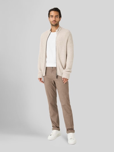 Brax Regular Fit Chino aus Baumwoll-Mix mit Viskose-Anteil Modell 'Wool Look Flex' Camel 1