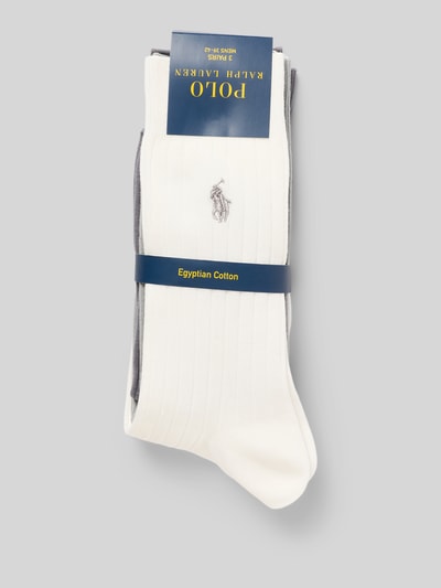 Polo Ralph Lauren Underwear Socken mit Label-Stitching im 3er-Pack Hellgrau 3