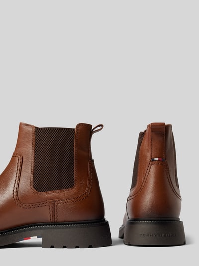 Tommy Hilfiger Chelsea Boots mit Label-Details Cognac 2