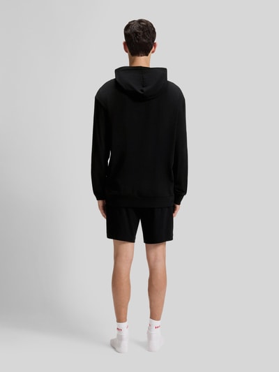 HUGO bluza rozpinana o kroju regular fit z mieszanki bawełny model 'Laze Hoodie' Czarny 5