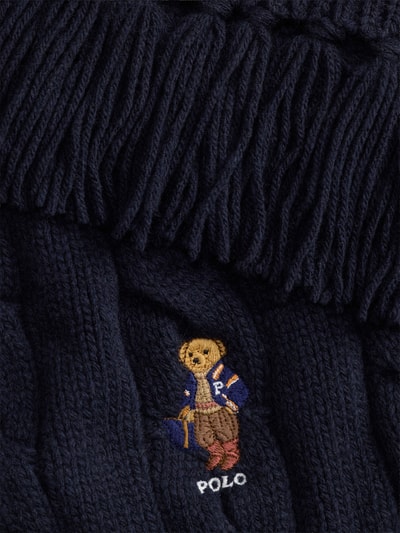 Polo Ralph Lauren Schal aus Woll-Mix mit Polo-BEAR-Motiv Marine 2