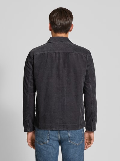 Marc O'Polo Regular Fit Hemdjacke aus reiner Baumwolle Anthrazit 5