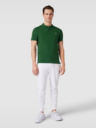 Lacoste Poloshirt met labelstitching Groen - 1