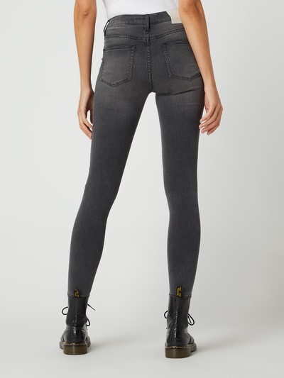 YOUNG POETS SOCIETY Super Slim Fit High Waist Jeans mit Stretch-Anteil Modell 'Ania' Dunkelgrau 5