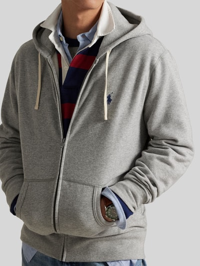 Polo Ralph Lauren Bluza rozpinana o kroju regular fit z mieszanki bawełny Średnioszary 3