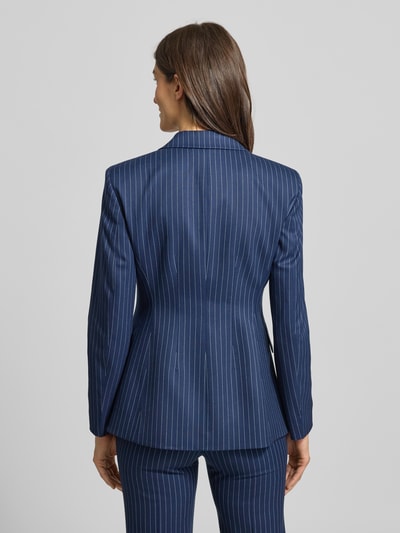 HUGO Regular Fit Kurzblazer mit Allover-Muster Modell 'ASMALLA' Marine 5