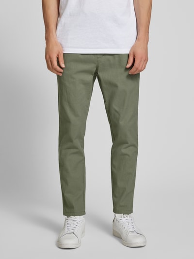 Only & Sons Cropped Stoffhose aus Leinen-Mix Modell 'LINUS' Gruen 4