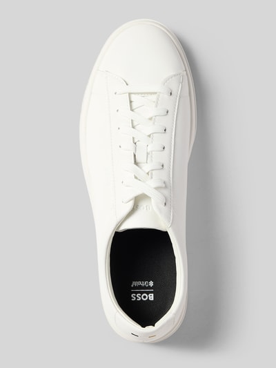 BOSS Sneaker aus Leder mit Gummisohle Weiss 3