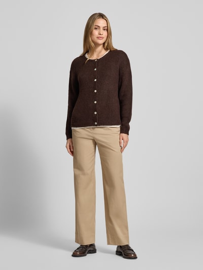 Marc O'Polo Wide Leg Culotte aus Baumwoll-Mix Beige 1