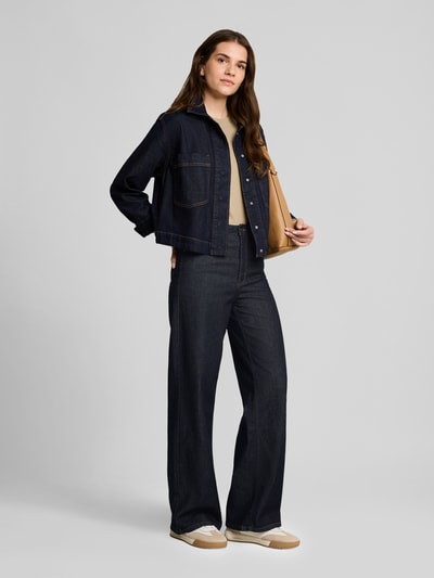 Tom Tailor Wide Leg Jeans aus Baumwoll-Mix Modell 'MADINA' Marine 1