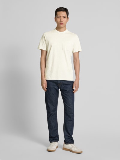 Casual Friday T-shirt met ronde hals, model 'JASPER' Offwhite - 1