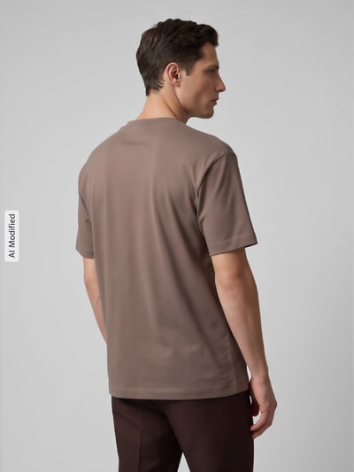 Marc O'Polo DENIM Relaxed Fit T-Shirt aus reiner Baumwolle Taupe 5