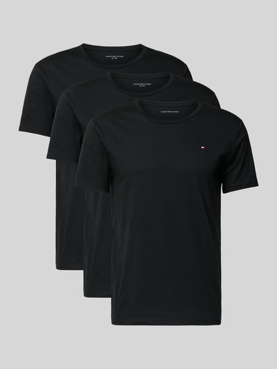 Tommy Hilfiger Regular fit T-shirt in een set van 3 stuks  Zwart - 1