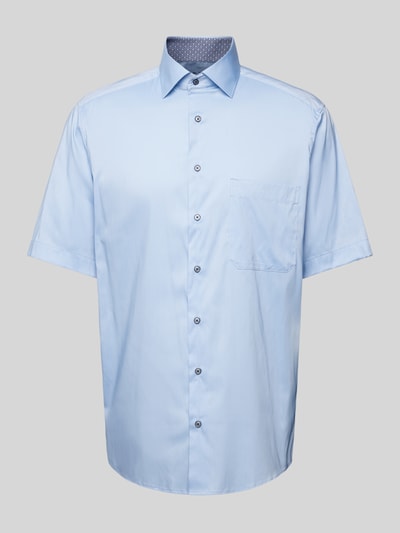 Eterna Comfort Fit Business-Hemd mit 1/2-Arm Bleu 2