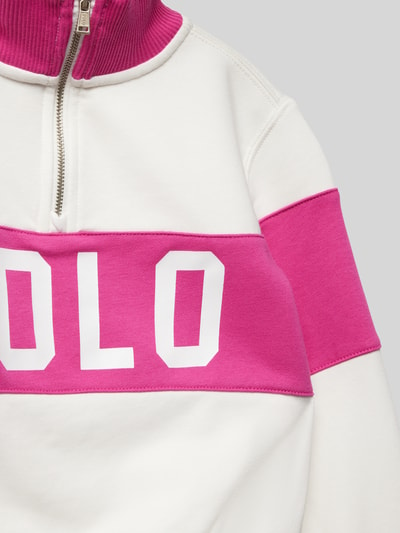 Polo Ralph Lauren Teens Troyer mit Label-Print Pink 2