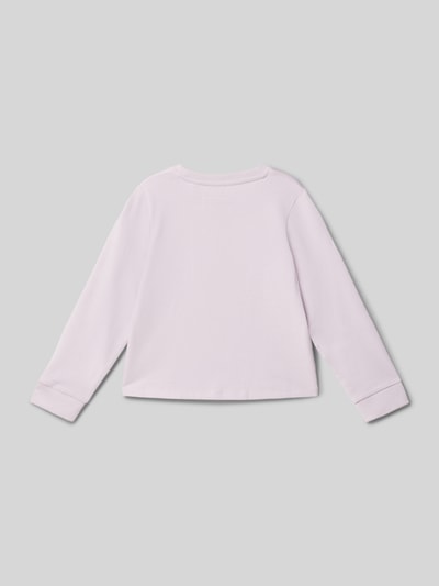 Tom Tailor Regular Fit Sweatshirt mit interaktivem Pailletten-Motiv Flieder 3