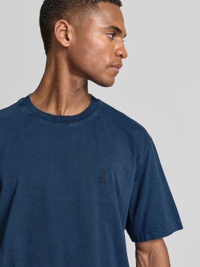 ARMEDANGELS t-shirt o kroju relaxed fit z czystej bawełny ekologicznej model 'ICONIC Å MAARKOS' Granatowy 3
