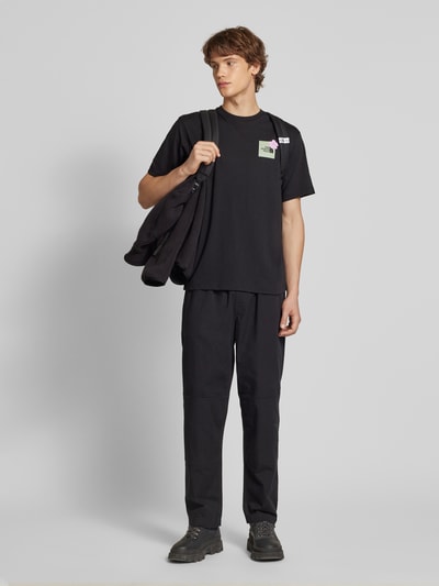 The North Face T-Shirt mit Label-Print Black 1