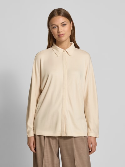 Brax Bluzka koszulowa z krytą listwą guzikową model ‘CELIA’ Złamany biały 4