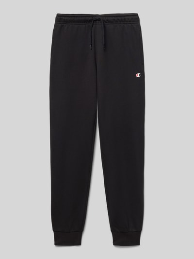 CHAMPION Sweatpants met logo en elastische band Zwart - 1
