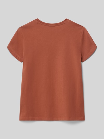 s.Oliver RED LABEL Loose Fit T-Shirt aus reiner Baumwolle Cognac 3