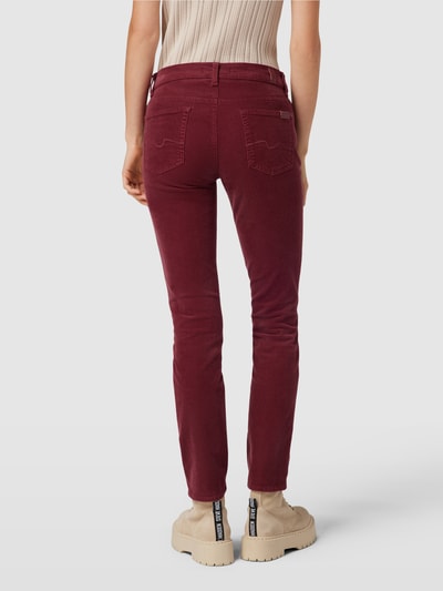 7 For All Mankind Skinny Fit Cordhose aus Baumwoll-Mix Modell 'Roxanne' Rot 5