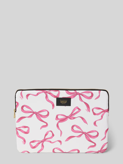 WOUF Laptoptasche mit Label-Badge Modell 'Rita' Rosa 1