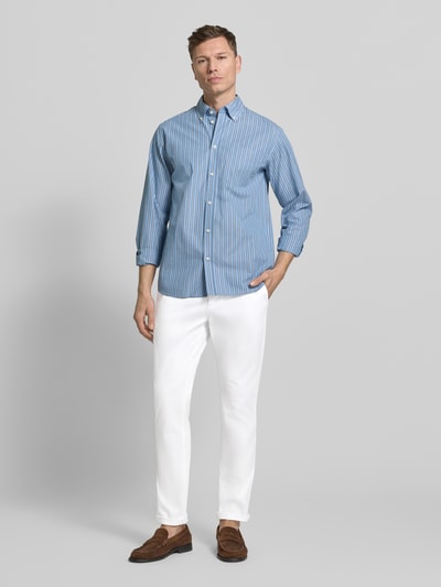 MCNEAL Chinosy o kroju slim fit z wpuszczanymi kieszeniami Biały 1