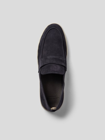 Officine Creative Loafer aus Veloursleder Marineblau 5