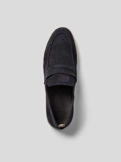 Officine Creative Loafer aus Veloursleder Marine 5