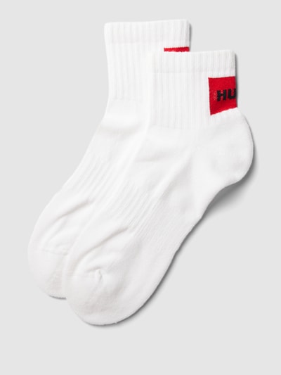 HUGO Socken mit Label-Detail im 2er-Pack Weiss 1