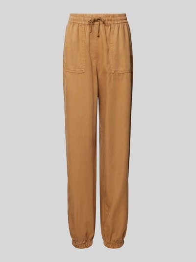 Only Stoffen broek met elastische band, model 'KENYA' Camel - 2